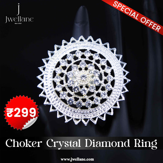 Choker Crystal Diamond Ring